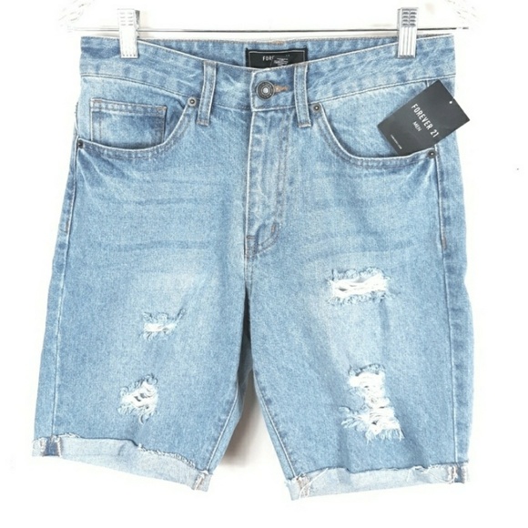 Disressed Jean Shorts Sz 
